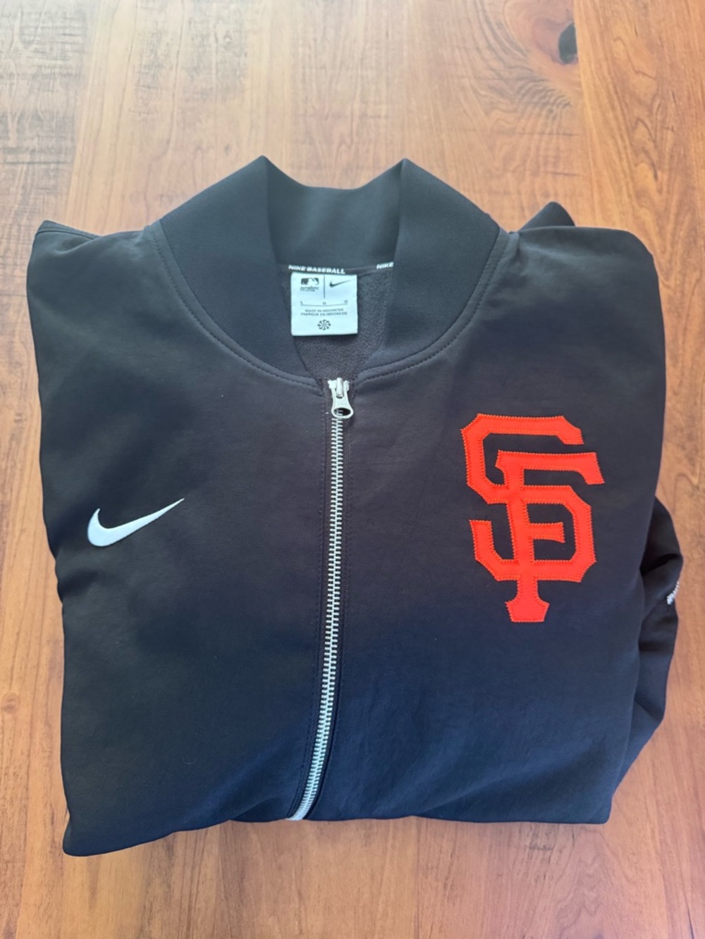 Nike San Francisco Giants Black Bomber Jacket Men's Large